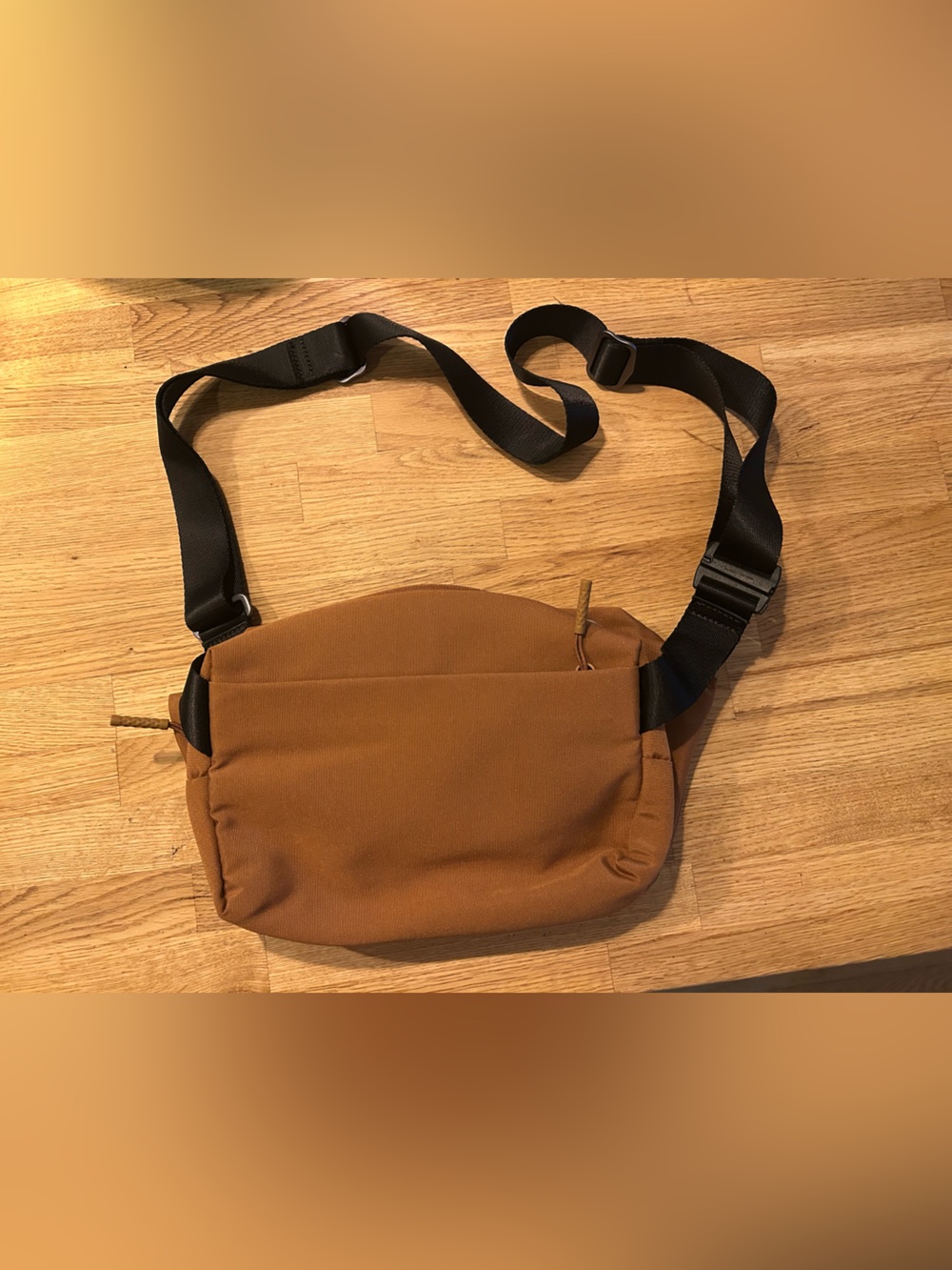 Caramel Brown Mopak Crossbody Sling